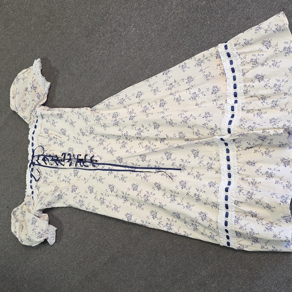 Lacemade Floral Off-Shoulder Dress with Lace-Up Detail - Picture 1 of 8